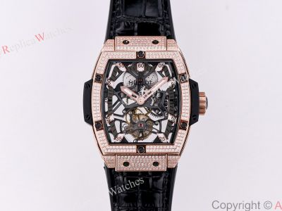 Hublot Masterpiece Hub9006 Manual Movement Rose Gold Case with Diamond Men Watch
